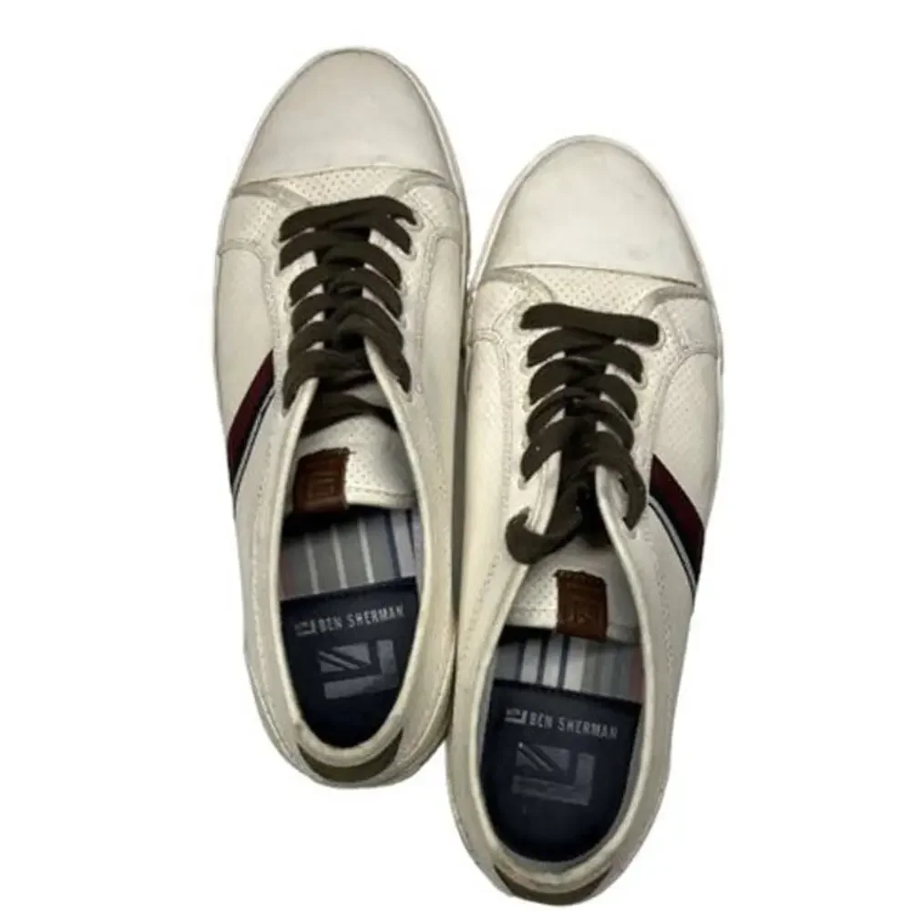 BEN SHERMAN Beige Sneakers Sz 10